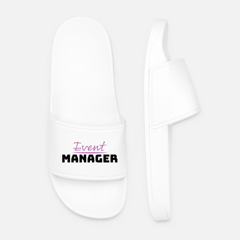 Tshirt for Event Manager - Men’s Pool Sliders - white