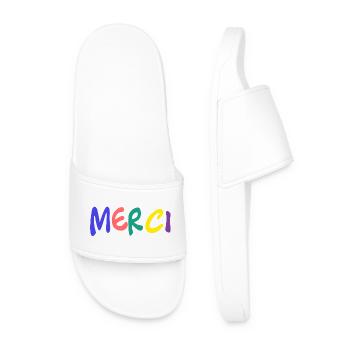 MERCI. MAÎTRESSE. MAÎTRE. MERCI MAÎTRESSE - Claquettes Homme - blanc - Devant