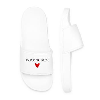 MAÎTRESSE. MAITRE. MERCI. MERCI MAÎTRESSE - Claquettes Homme - blanc - Devant