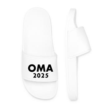Oma 2025 - Männer Badelatschen - Weiß - Vorne