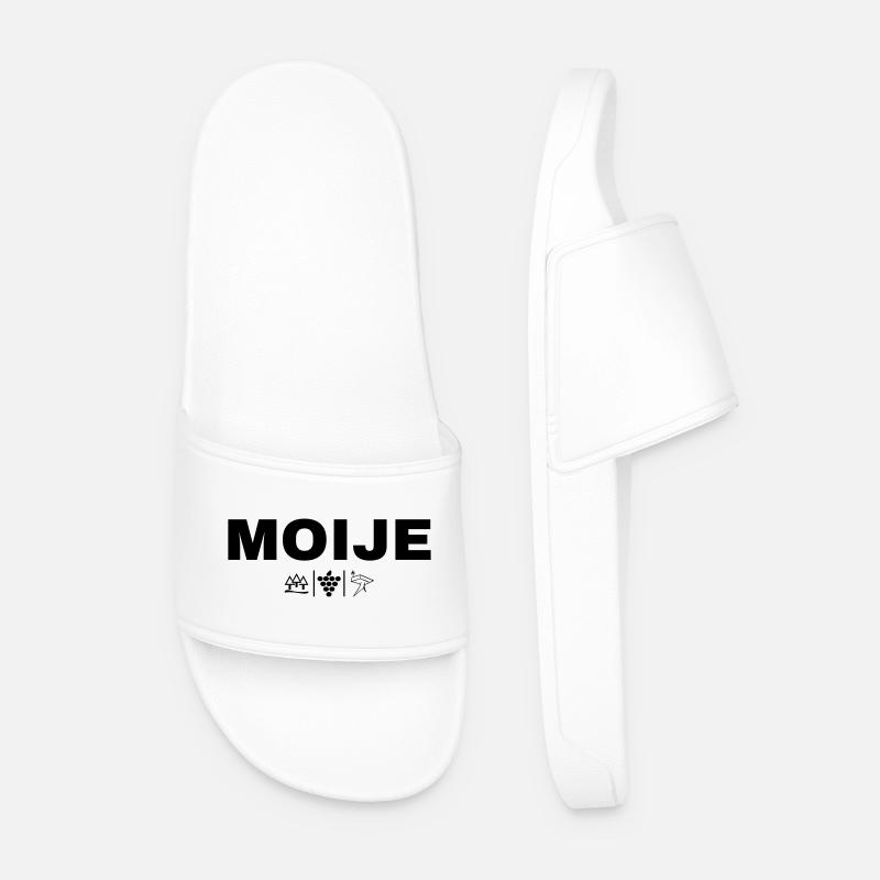 MOIJE - Men’s Pool Sliders - white