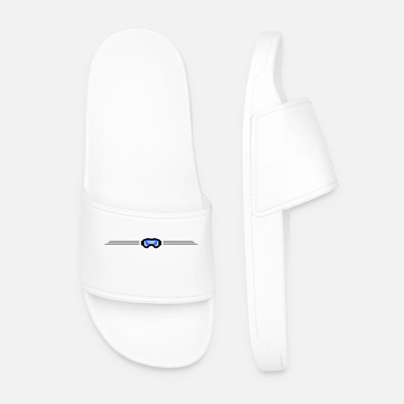 Skibrille Symbol Element Ski - Männer Badelatschen - Weiß