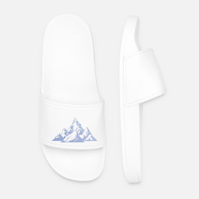 Berge Gipfel - Männer Badelatschen - Weiß