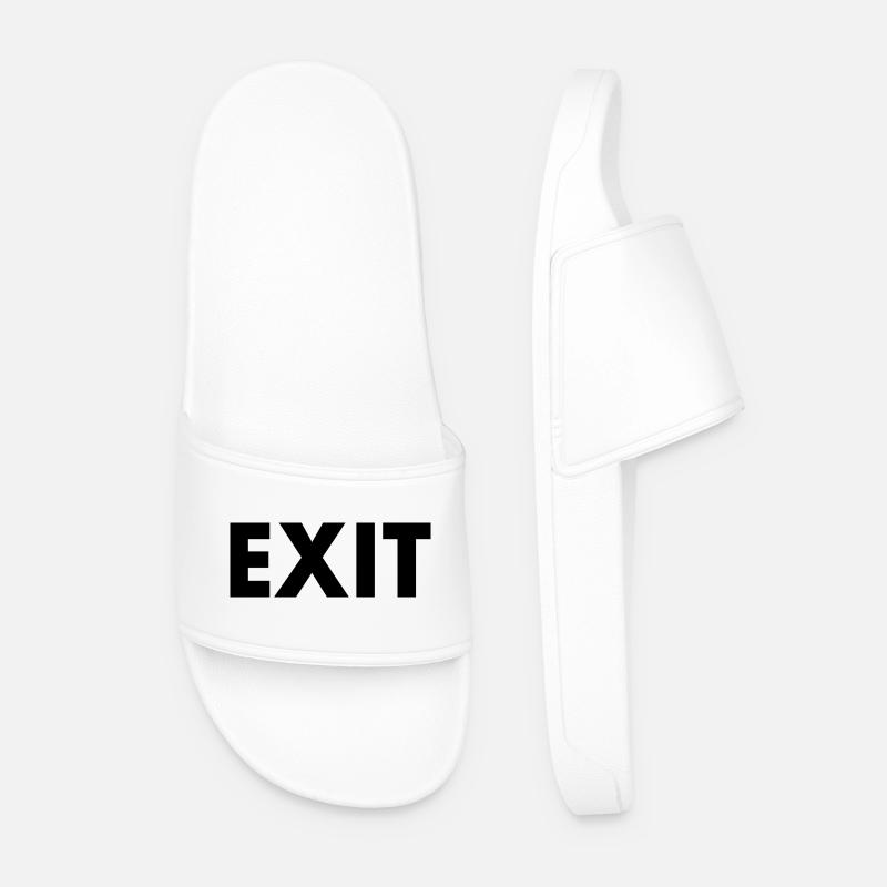 Exit - Men’s Pool Sliders - white