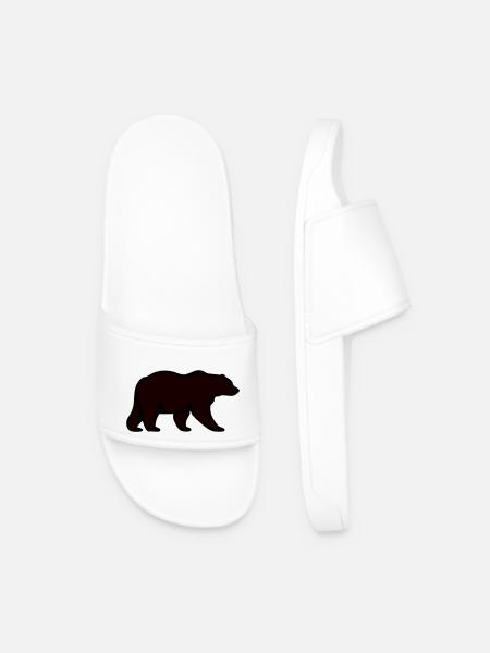 bear - Men’s Pool Sliders - white