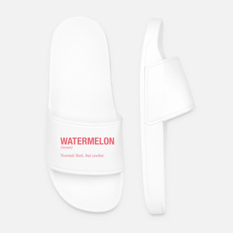 WATERMELON Wassermelone - Männer Badelatschen - Weiß