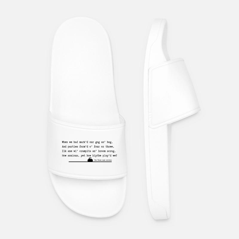 Three open winters - Men’s Pool Sliders - white