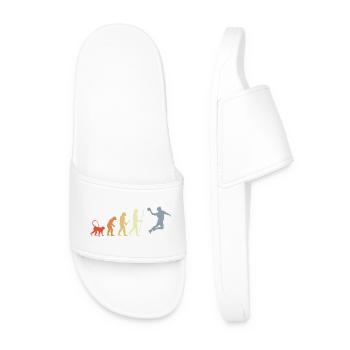 Joueur de handball Evolution - Claquettes Homme - blanc - Devant