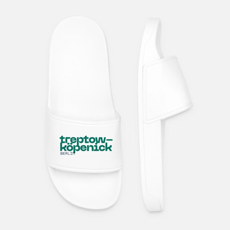 Treptow Köpenick Berlin - Beautiful simple design - Men’s Pool Sliders - white