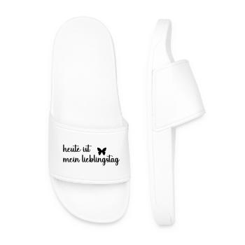 heute_ist_mein_lieblingstag_- - Men’s Pool Sliders - white - Front