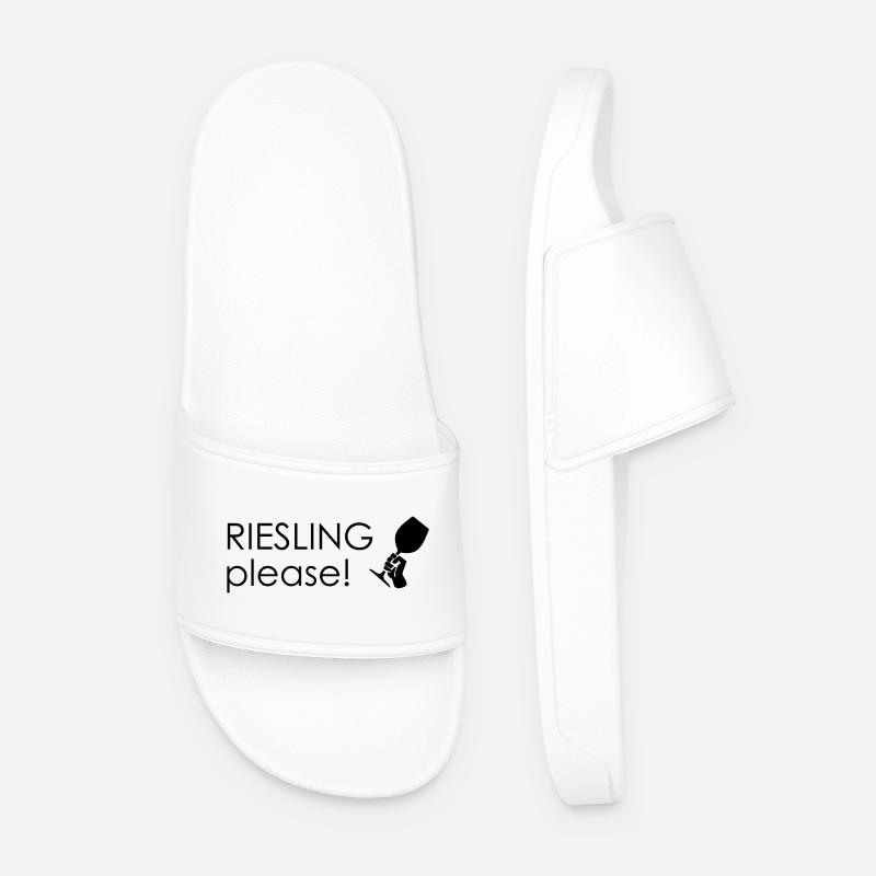 Riesling please! - Men’s Pool Sliders - white