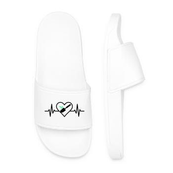 Herz Gärtnerei – Love of Nature - Men’s Pool Sliders - white - Front