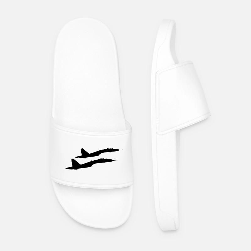 Su-35 - Männer Badelatschen - Weiß