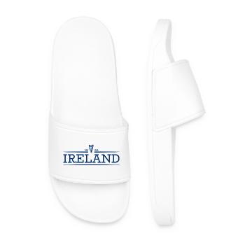 Ireland - Irland - Ire - irisch - Harfe - Männer Badelatschen - Weiß - Vorne