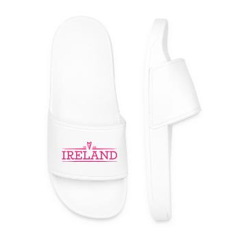 Ireland - Irland - Ire - irisch - Harfe - Männer Badelatschen - Weiß - Vorne