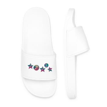 Stars Christmas - Men’s Pool Sliders - white - Front