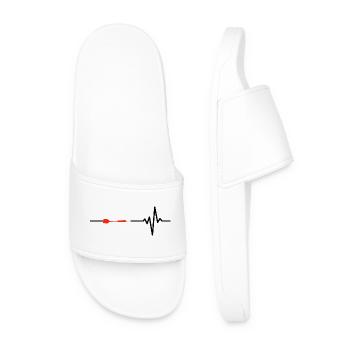 Les fléchettes sont ma vie, battement de cœur, 180, dans le mille - Claquettes Homme - blanc - Devant