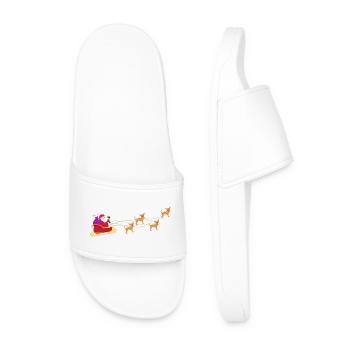 Chihuahua Chihuahueño Santa Claus - Men’s Pool Sliders - white - Front