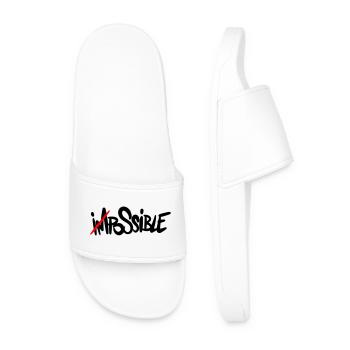 possible Everything is possible - Men’s Pool Sliders - white - Front