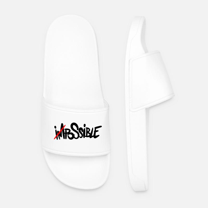 possible Alles ist möglich - Männer Badelatschen - Weiß