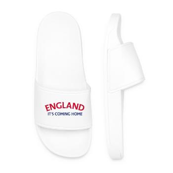 England It's Coming Home Banner - Men’s Pool Sliders - white - Front