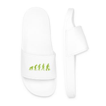Évolution - de l’homme préhistorique à l’amoureux des jardins - Claquettes Homme - blanc - Devant