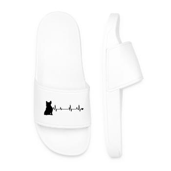 Chien - Claquettes Homme - blanc - Devant