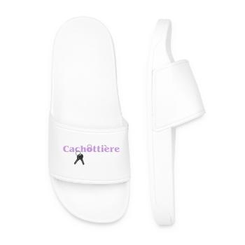 Cachottière Clés et Mystère - Claquettes Homme - blanc - Devant