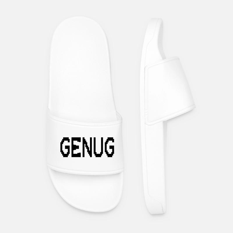 Mindfulness enough - Men’s Pool Sliders - white