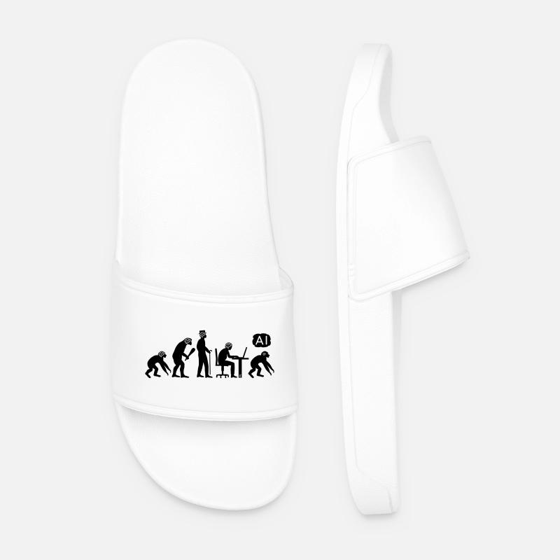 Évolution IA - Claquettes Homme - blanc
