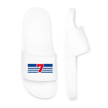 Numéro 7 France  - Claquettes Homme - blanc - Devant
