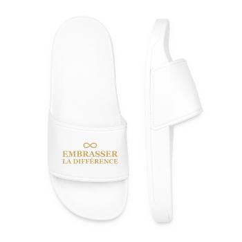 Infini Amour Embrasser la Différence - Claquettes Homme - blanc - Devant
