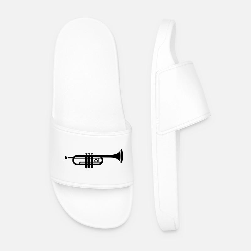 Trompete - Männer Badelatschen - Weiß