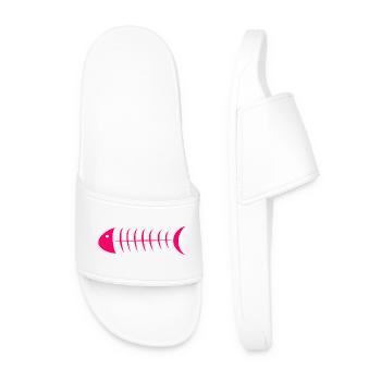 SARDINE. FISH. APRIL FOOL. EASTER. SEA - Men’s Pool Sliders - white - Front