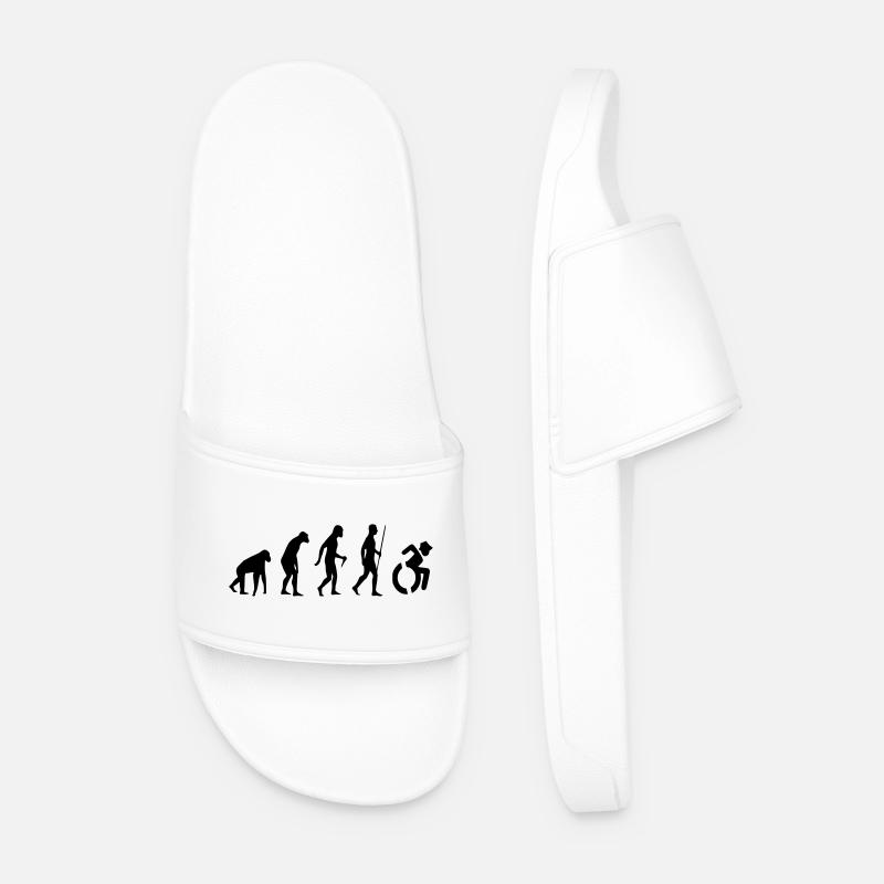 Evolution Wheelchair. The wheelchair evolution * - Men’s Pool Sliders - white