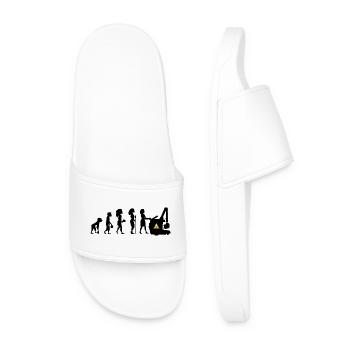 Humor Evolution Manip Mobile Radio Radiology - Men’s Pool Sliders - white - Front