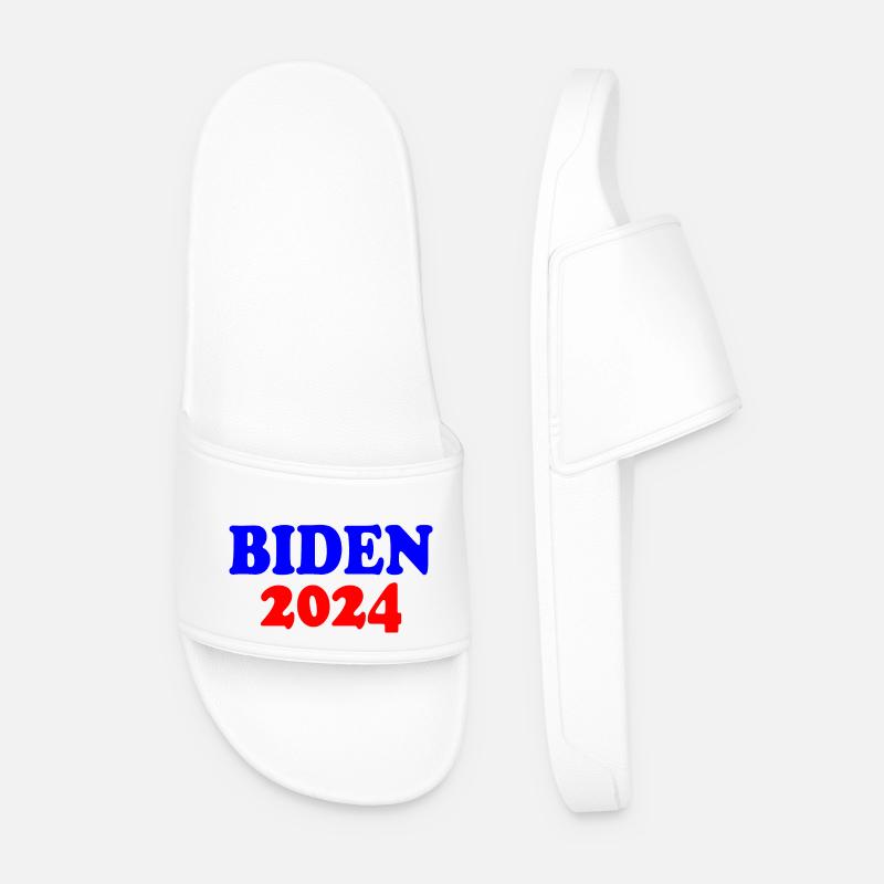 Biden 2024 - Männer Badelatschen - Weiß