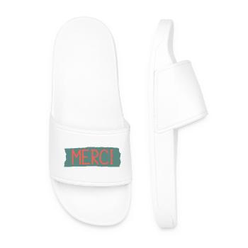 MERCI. MAÎTRESSE. MAÎTRE. MERCI MAÎTRESSE - Claquettes Homme - blanc - Devant