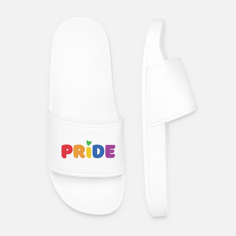 LGBTQ+ Pride-Monat - Männer Badelatschen - Weiß