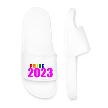 Pride 2023 - Männer Badelatschen - Weiß - Vorne