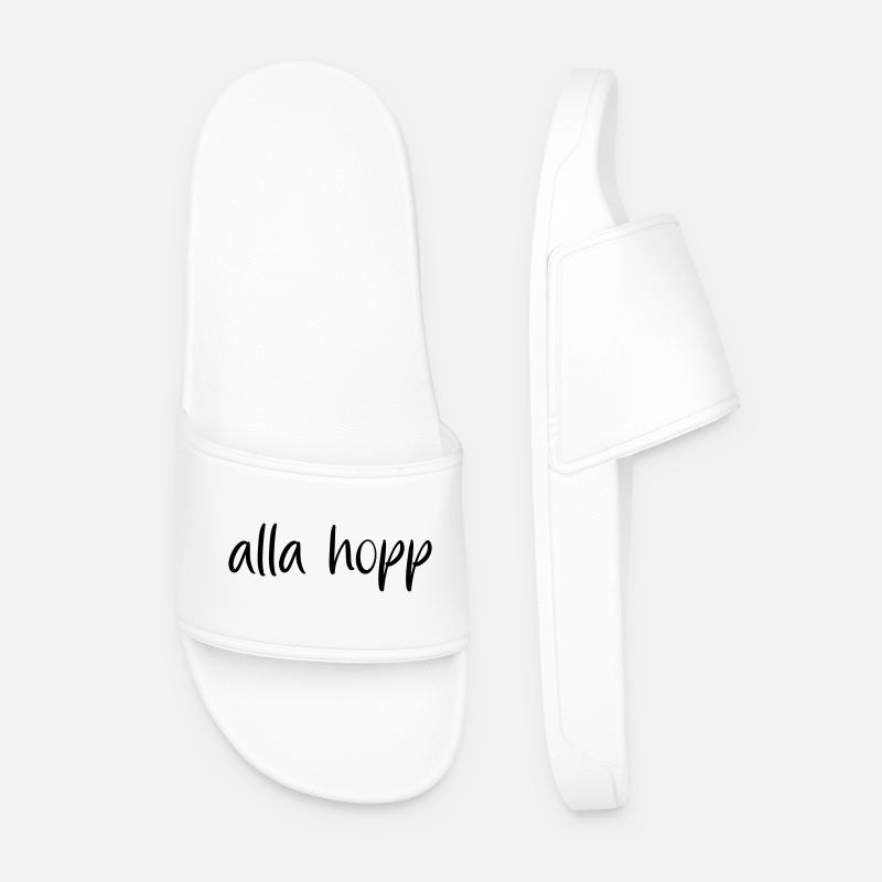 alla hopp - Männer Badelatschen - Weiß