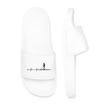 Heartbeat Paddle - Men’s Pool Sliders - white - Front