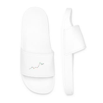 Pulse Chart Heartbeat Finance - Men’s Pool Sliders - white - Front