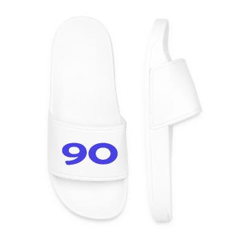 ANNIVERSAIRE. HAPPY BIRTHDAY. JOYEUX ANNIVERSAIRE. - Claquettes Homme - blanc - Devant