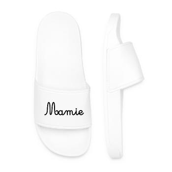 MAMIE. GRAND-MERE. FÊTE DES MÈRES. BONNE FÊTE - Claquettes Homme - blanc - Devant