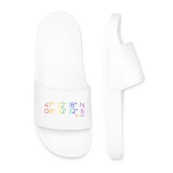 Pride Zurich Coordinates - Men’s Pool Sliders - white - Front