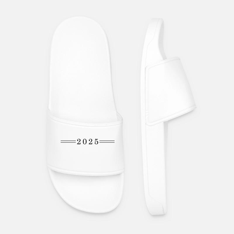 2025 Linie - Männer Badelatschen - Weiß