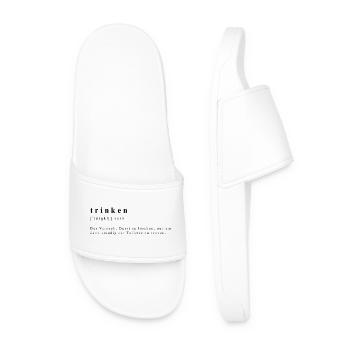 Boire - Soif et dilemme / Source de la vie - Claquettes Homme - blanc - Devant