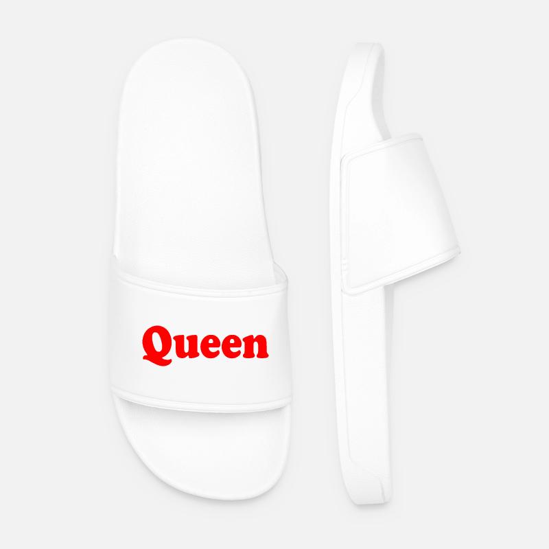 Queen - Men’s Pool Sliders - white