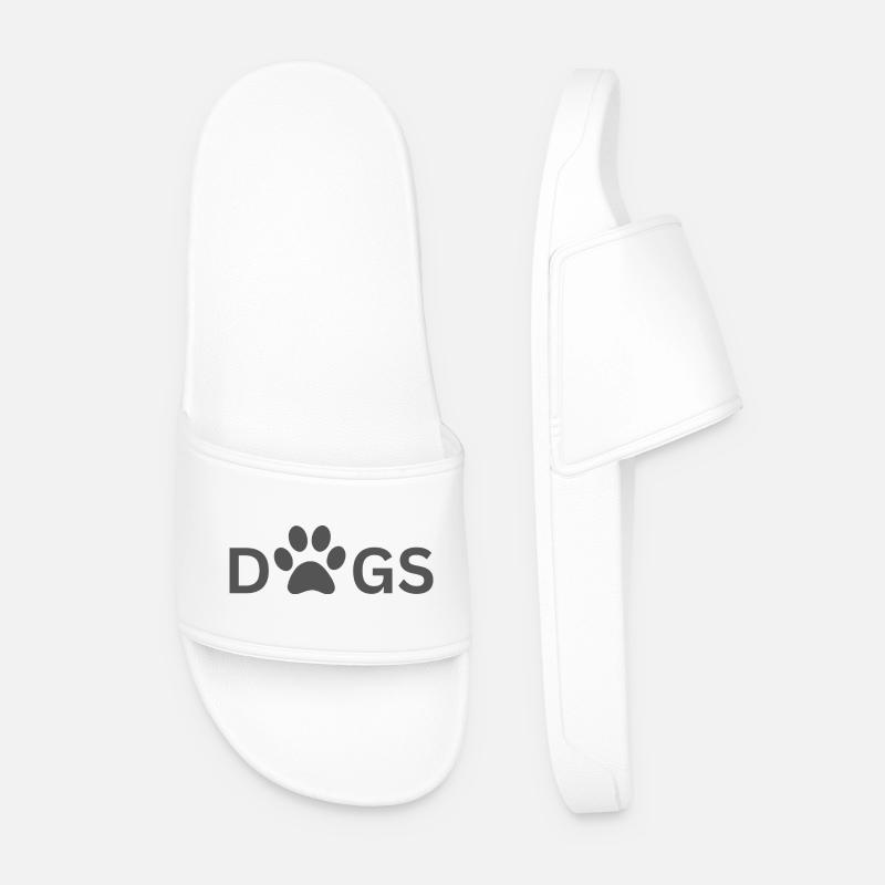 Dogs - Männer Badelatschen - Weiß